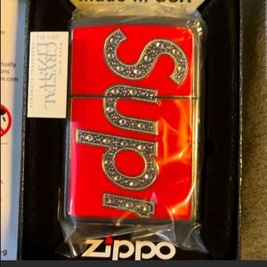Supreme Zippo Swarovski crystal